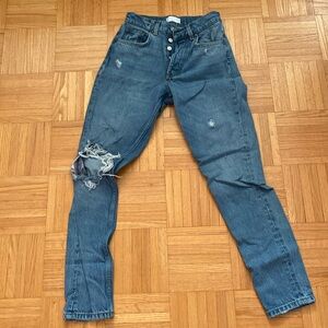 Boyish Blue Distressed Skinny Jeans